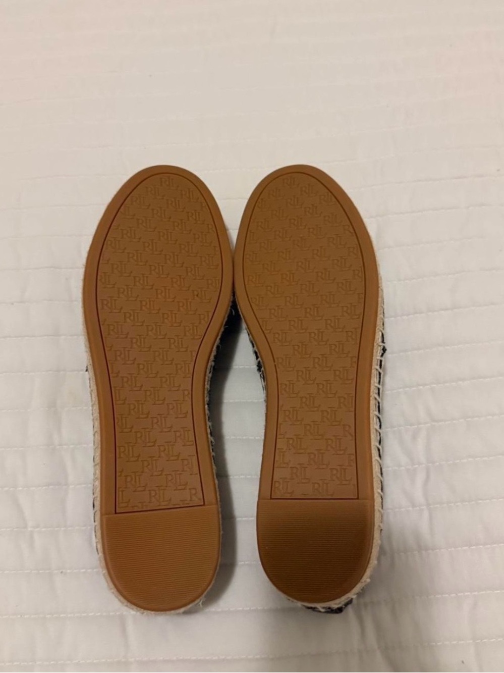 Ralph Lauren Cameryn IV Black Leather Espadrille Flats, US7.5 - Picture 8 of 8